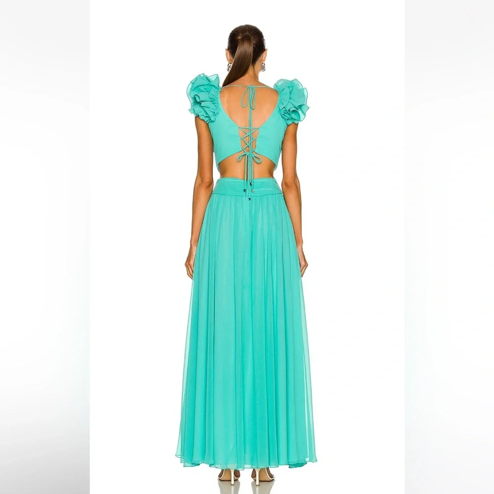 PatBo Ruffled Plunge Maxi Dress - Picture 6 of 7